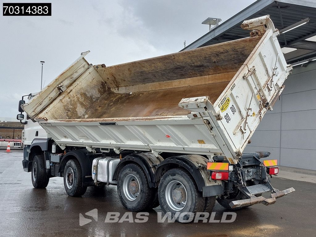 DAF CF 510 8X4 12m3 Meiller 2-way tipper Steel suspension Big-Axle Sleepercab Euro 6