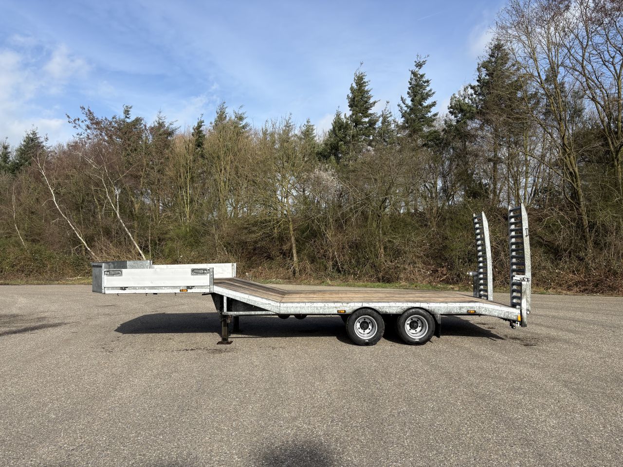 Be oplegger 9 TON KUIPER semi dieplader