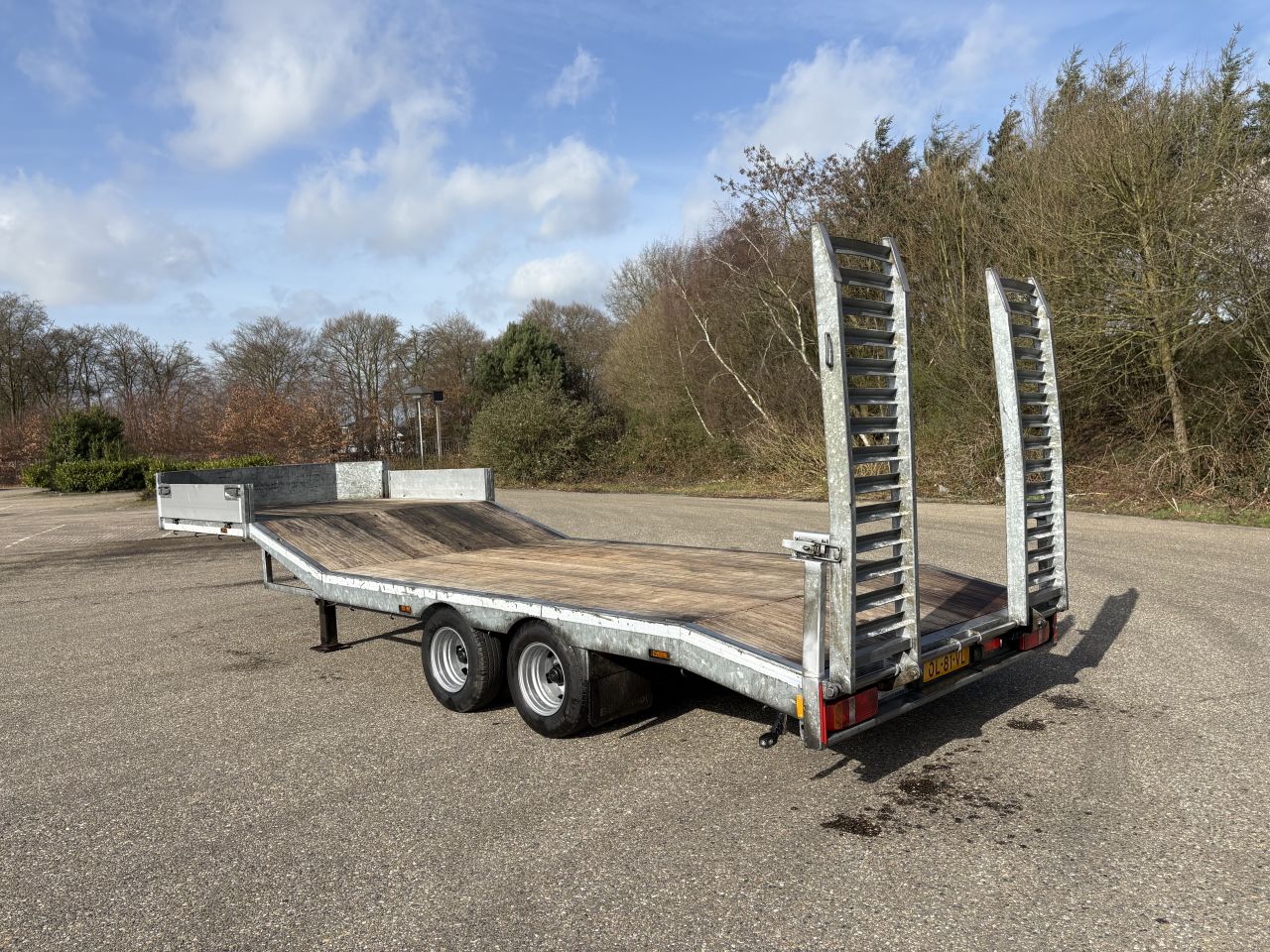 Be oplegger 9 TON KUIPER semi dieplader