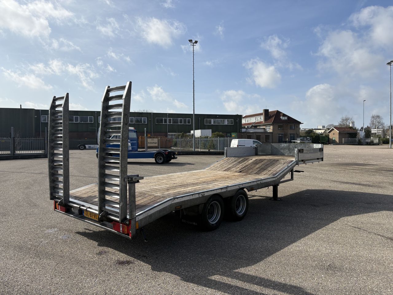 Be oplegger 9 TON KUIPER semi dieplader