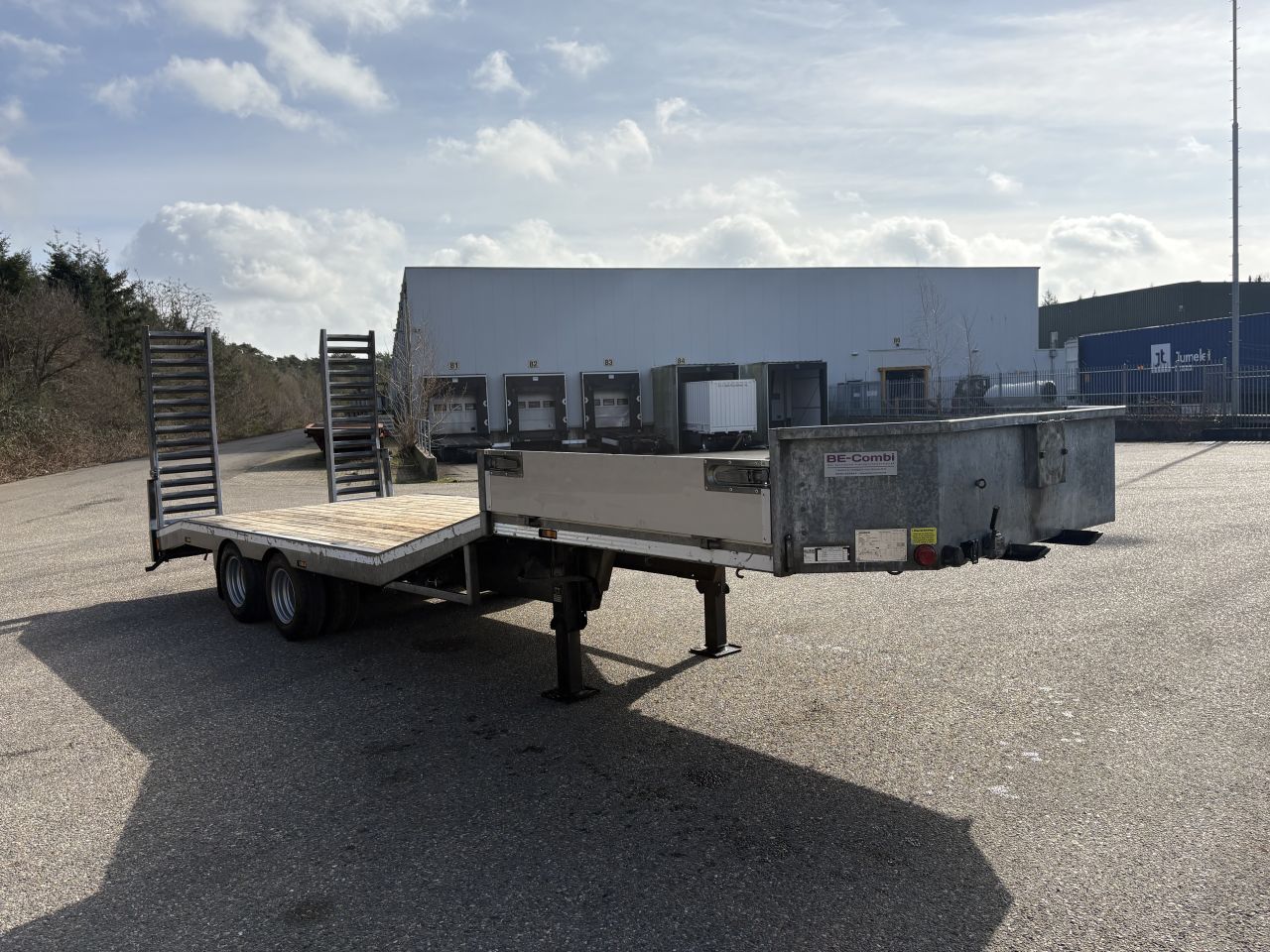 Be oplegger 9 TON KUIPER semi dieplader