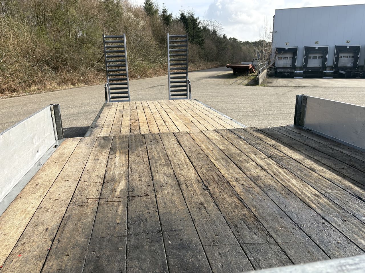 Be oplegger 9 TON KUIPER semi dieplader