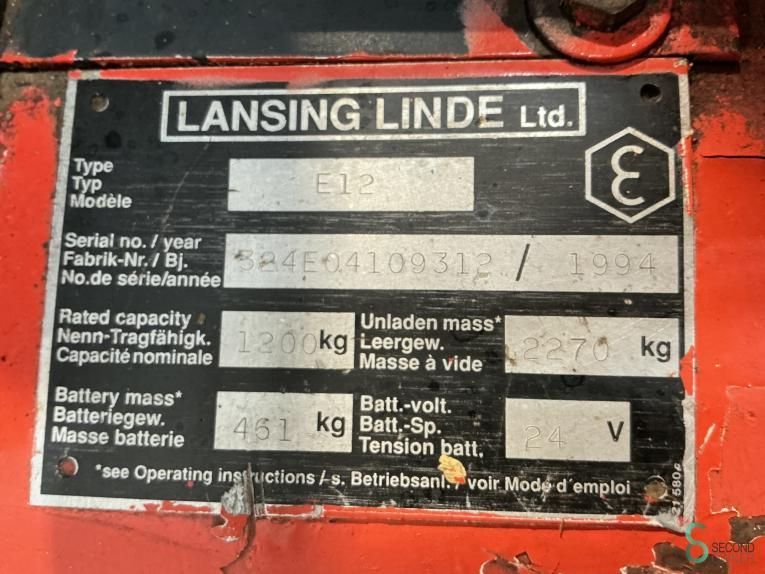 Forklifts Electric Linde E 12 1994