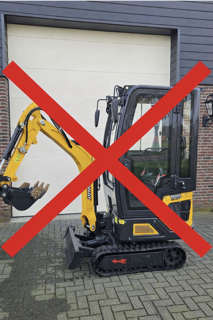 MINIGRAAFMACHINE Minigraver YAMA H12 cabine UITVERKOCHT