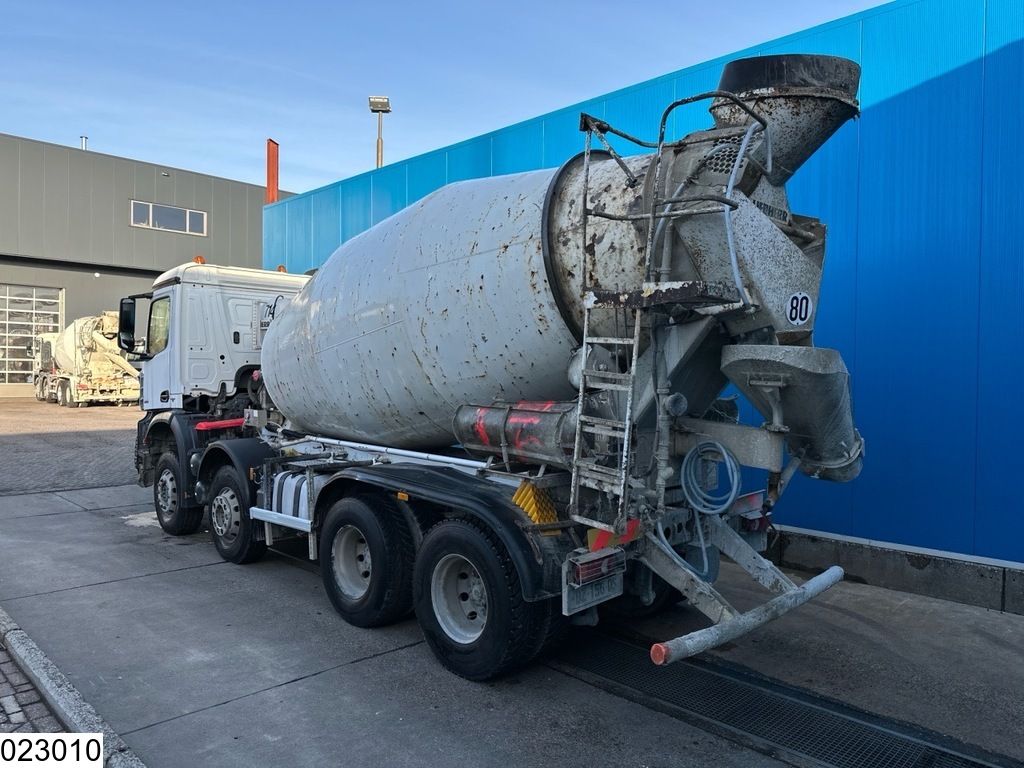 Mercedes Arocs 3236 EURO 6, 8X4, liebherr 9m3, leaf suspension