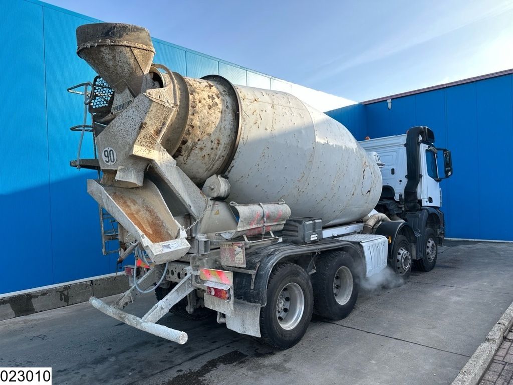 Mercedes Arocs 3236 EURO 6, 8X4, liebherr 9m3, leaf suspension