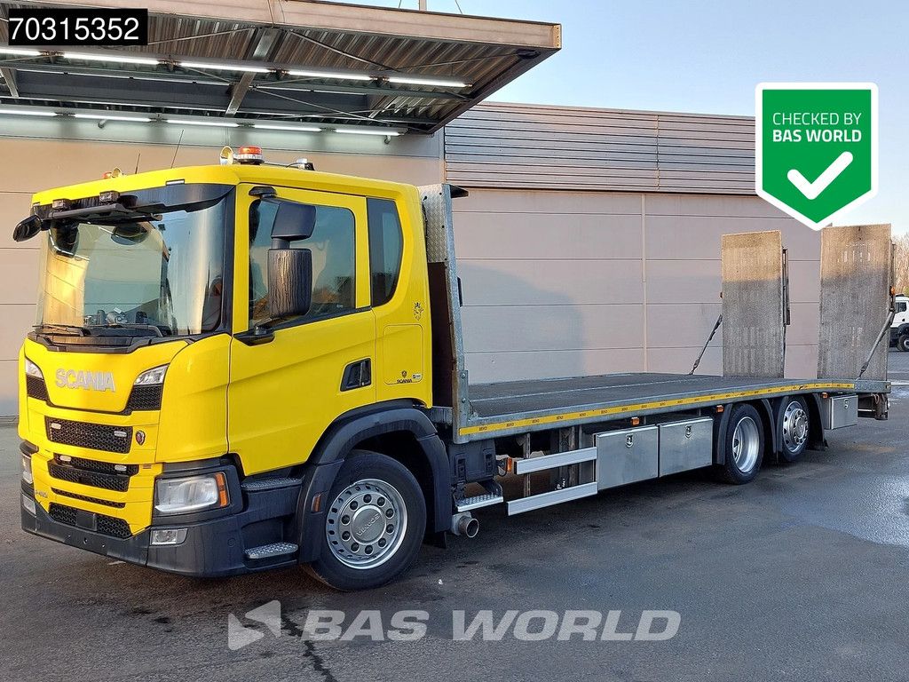 Scania P410 6X2 8,75m Machine Transporter Ramps Full Air Lift+steering axle Euro 6