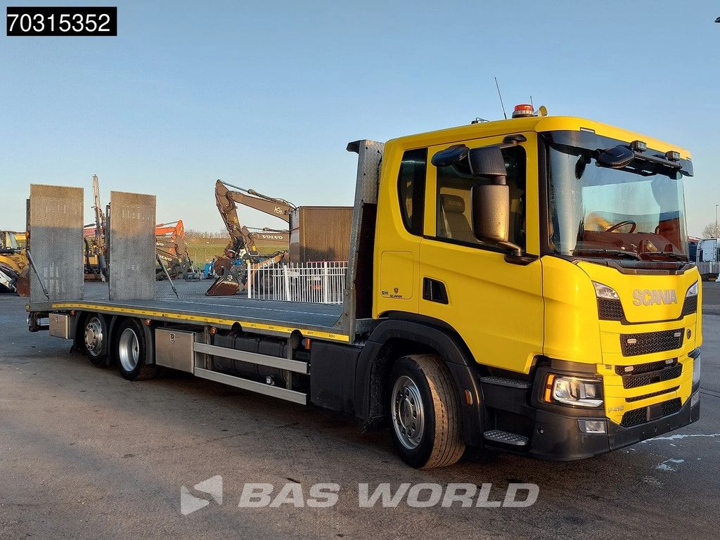 Scania P410 6X2 8,75m Machine Transporter Ramps Full Air Lift+steering axle Euro 6