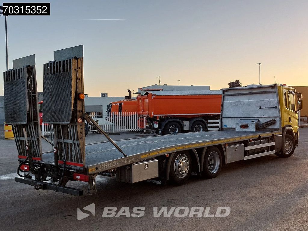 Scania P410 6X2 8,75m Machine Transporter Ramps Full Air Lift+steering axle Euro 6