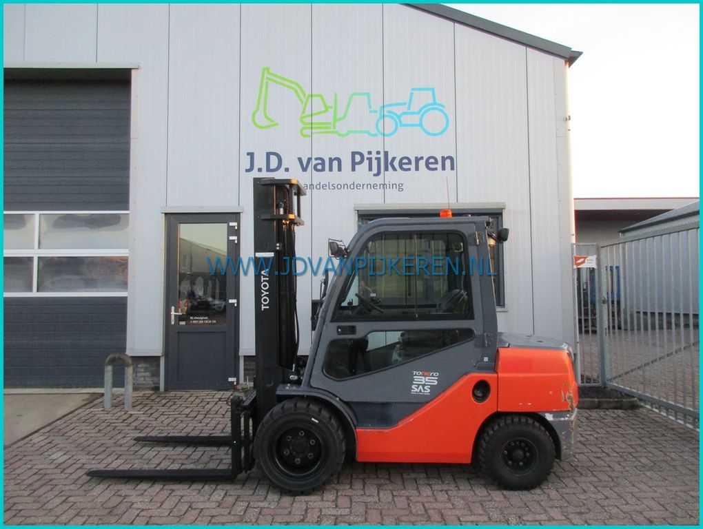 Toyota 52-8FDJF35 3.5t diesel sideshift + cabine 2016