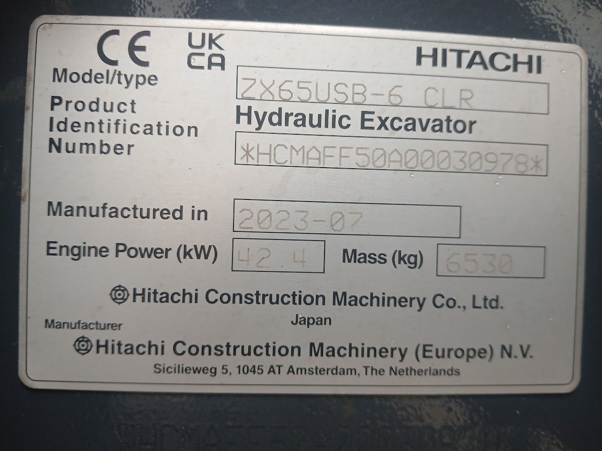 Hitachi ZX65USB-6 CLR 2023