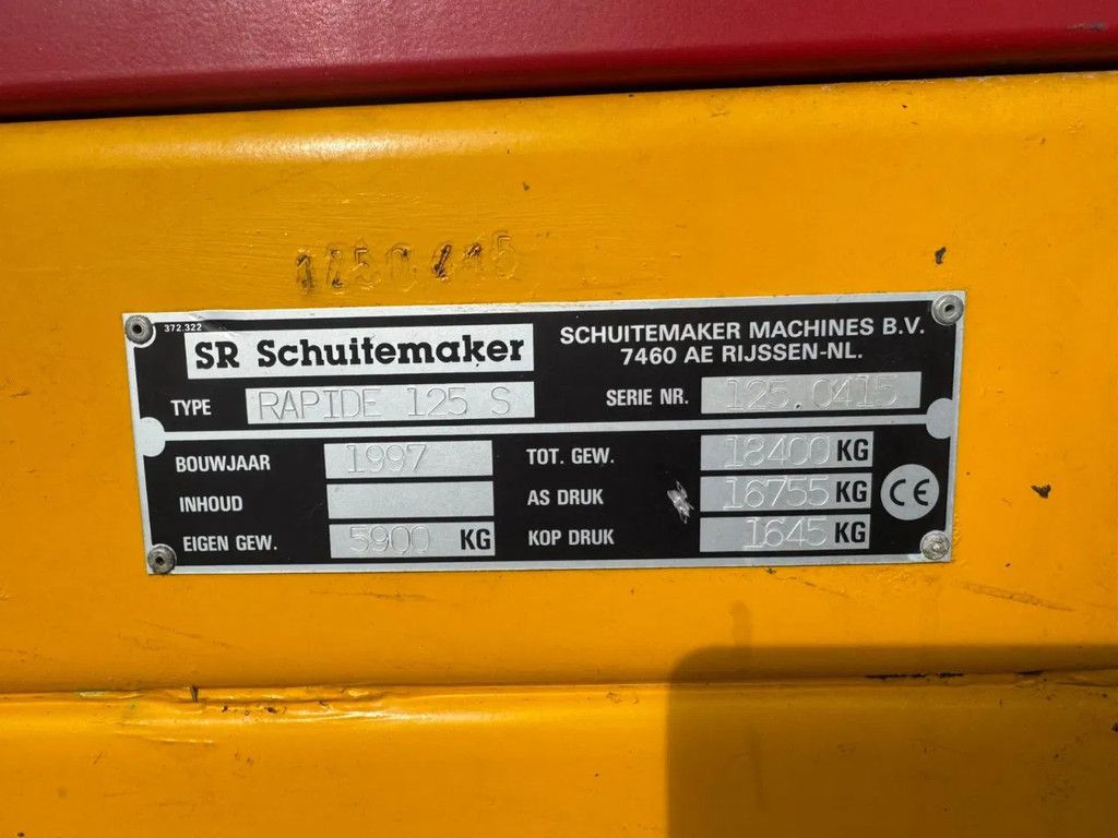 Schuitemaker RAPIDE 125 Rapide 125 S opraapwagen ladewagen