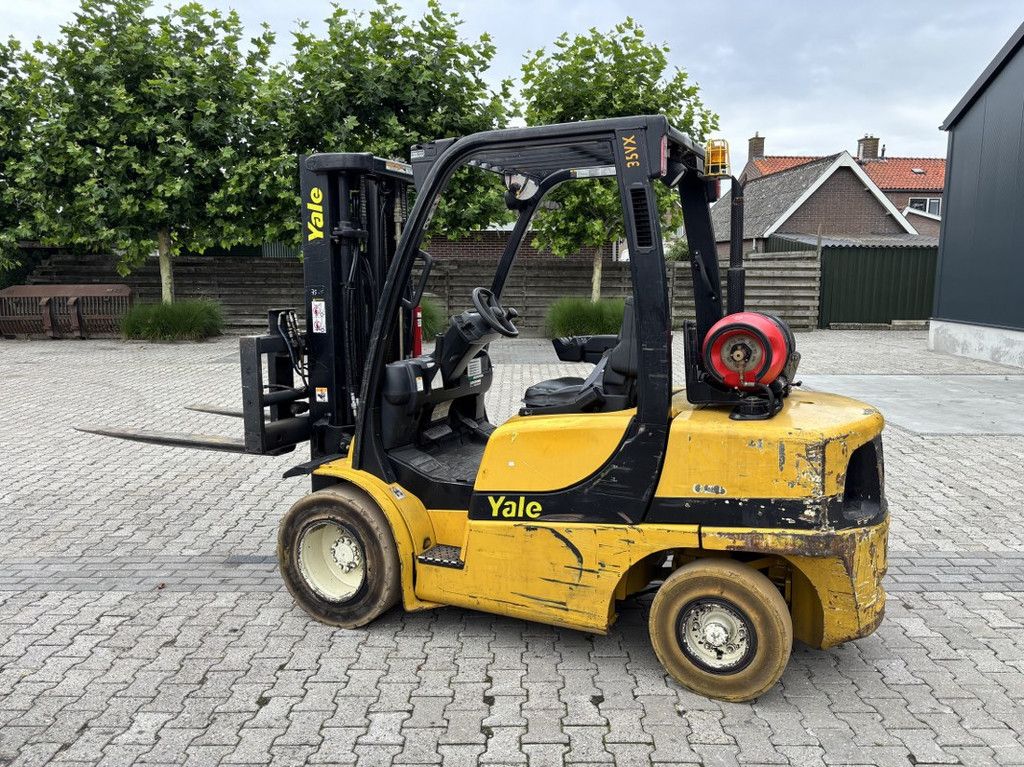 Yale GLP35VX Triplo mast 4.550mm, LPG, Side Shift.