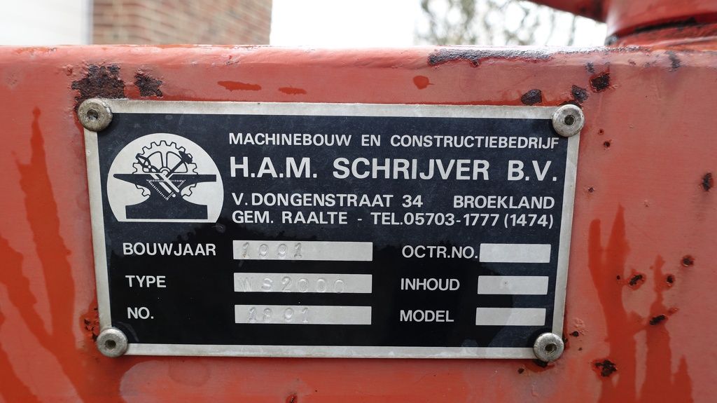 Schrijver Grondschaaf grondschuif 200 Cm