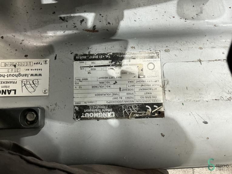 Forklifts LPG Nissan UGD 02 A 30 PQ 2007 Triplex