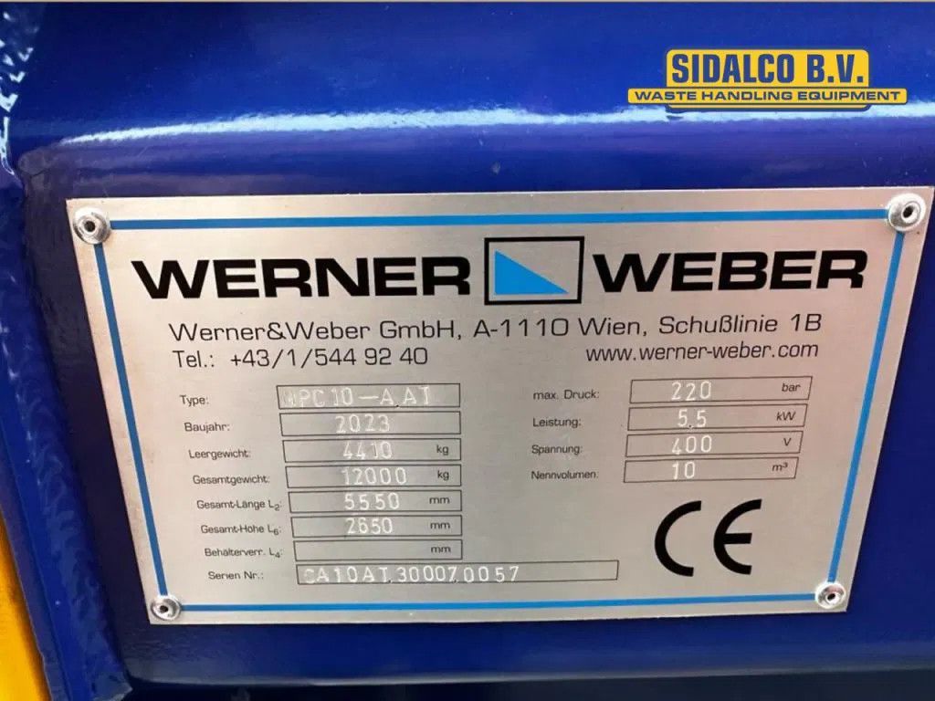 Werner & Weber MPC 10 met kiep systeem portaalarm opname