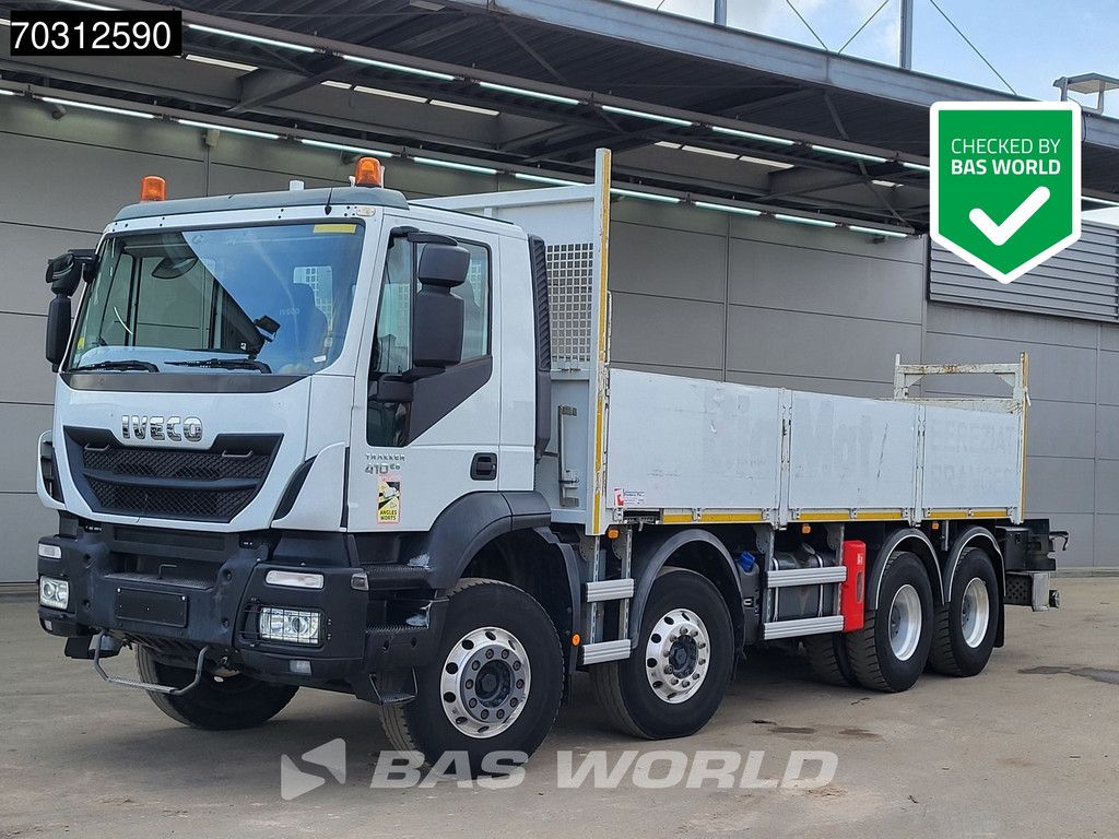 Iveco Trakker Trakker 410 8X4 Steelsuspension 650cm open load floor Automatic Euro 6