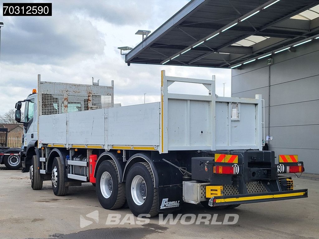 Iveco Trakker Trakker 410 8X4 Steelsuspension 650cm open load floor Automatic Euro 6