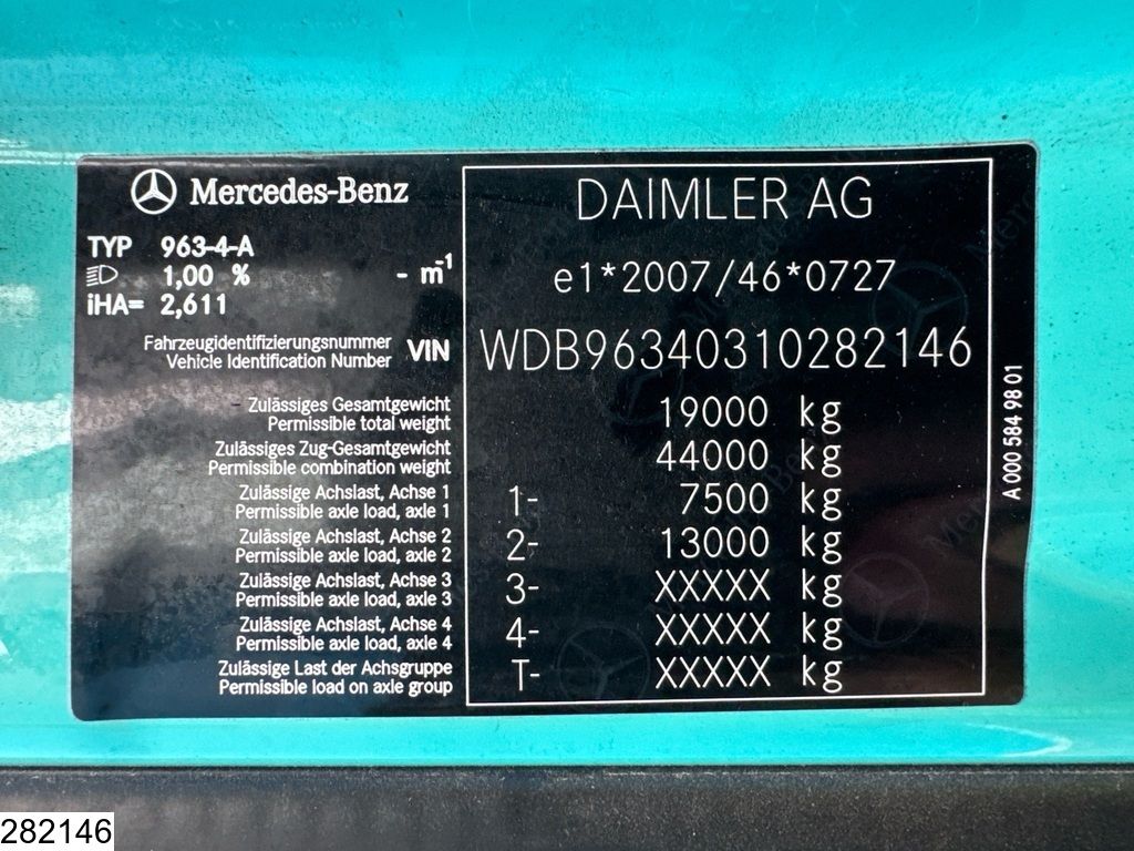 Mercedes Actros 1848 EURO 6, Retarder, Standairco