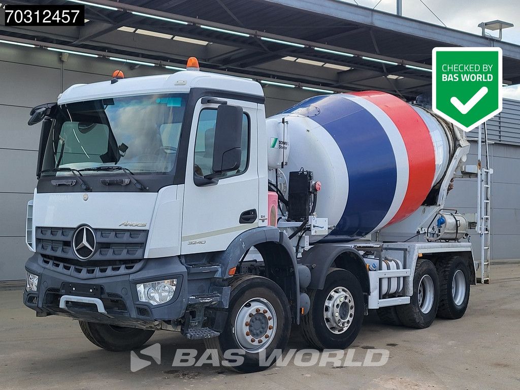 Mercedes Arocs Arocs 3240 8X4 9m3 Stetter Mixer Steel suspension Automatic Euro 6