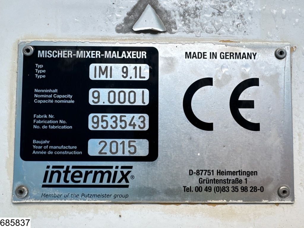 MAN TGS 32 400 8x4, EURO 6, Intermix, 9m3