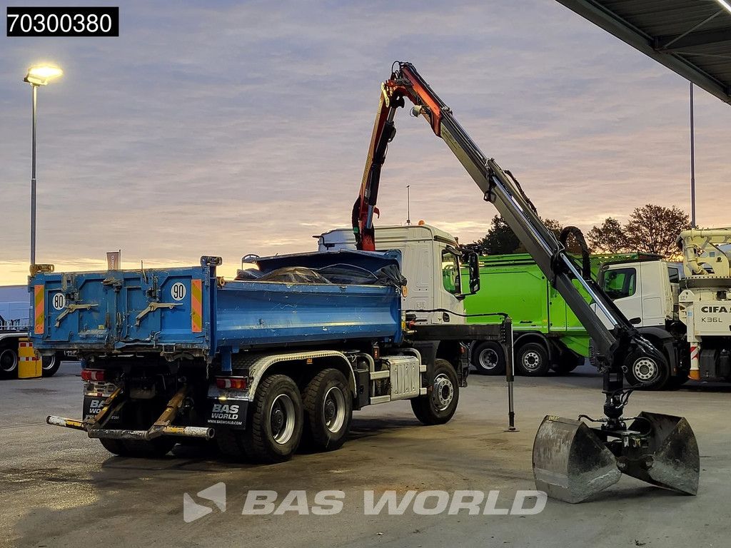 Mercedes Arocs 3343 6X4 Palfinger PK12.501 SLD Kran Crane 7m3 tipper Big-Axle Automatic Euro 6