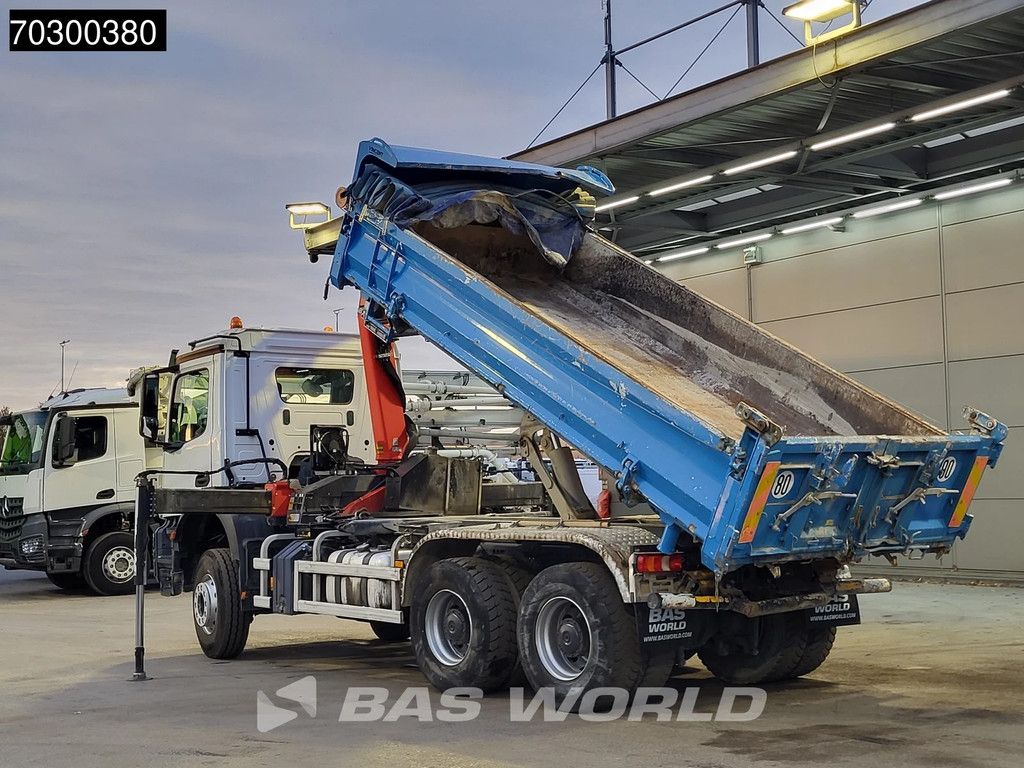 Mercedes Arocs 3343 6X4 Palfinger PK12.501 SLD Kran Crane 7m3 tipper Big-Axle Automatic Euro 6