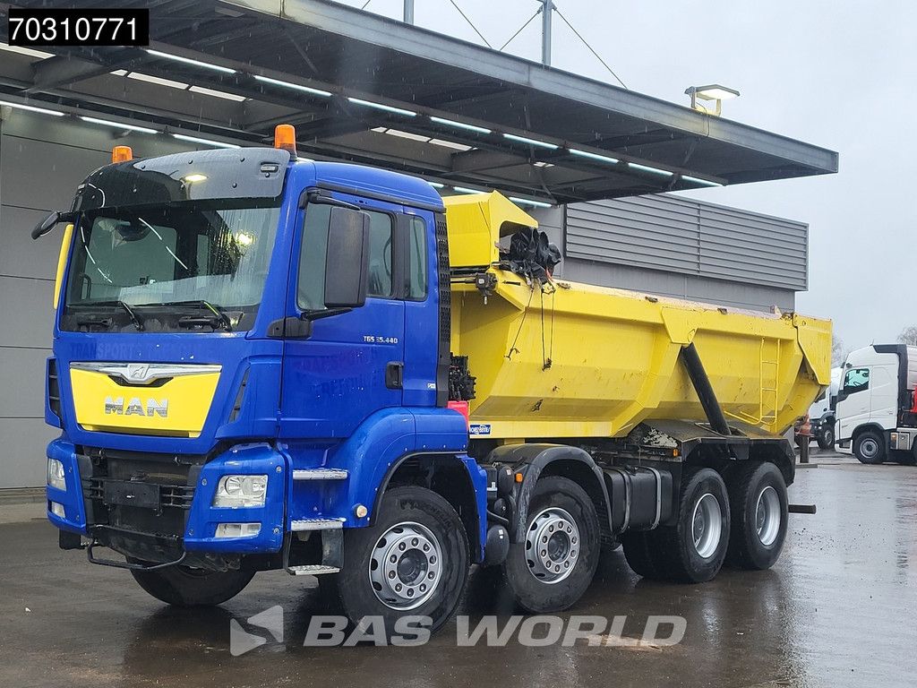 MAN TGS 35.440 8X4 15m3 tipper Steel suspension Big-Axle Automatic Euro 6