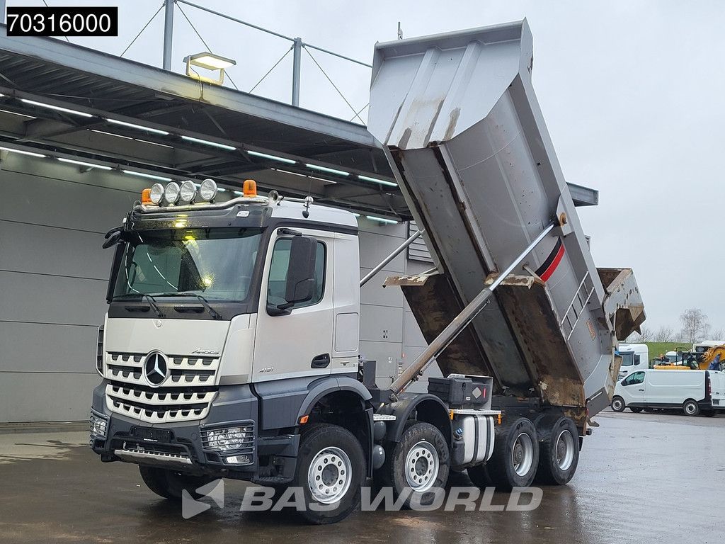 Mercedes Arocs 4151 8X4 18m3 tipper steel suspension Big-Axle Automatic Euro 6