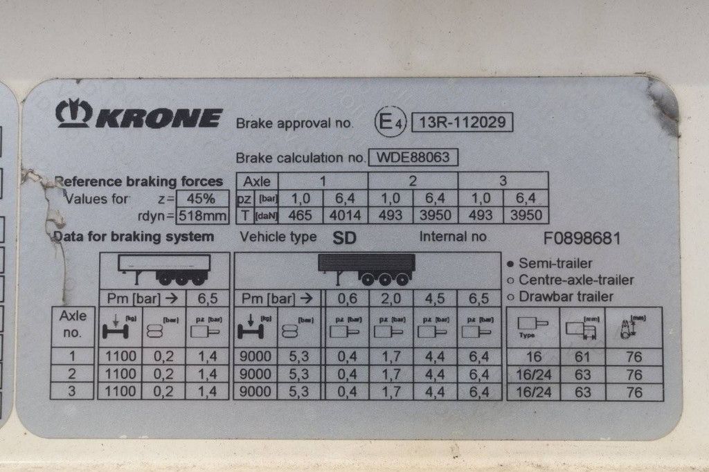 Krone SD 2019 sliding tarpaulin trailer