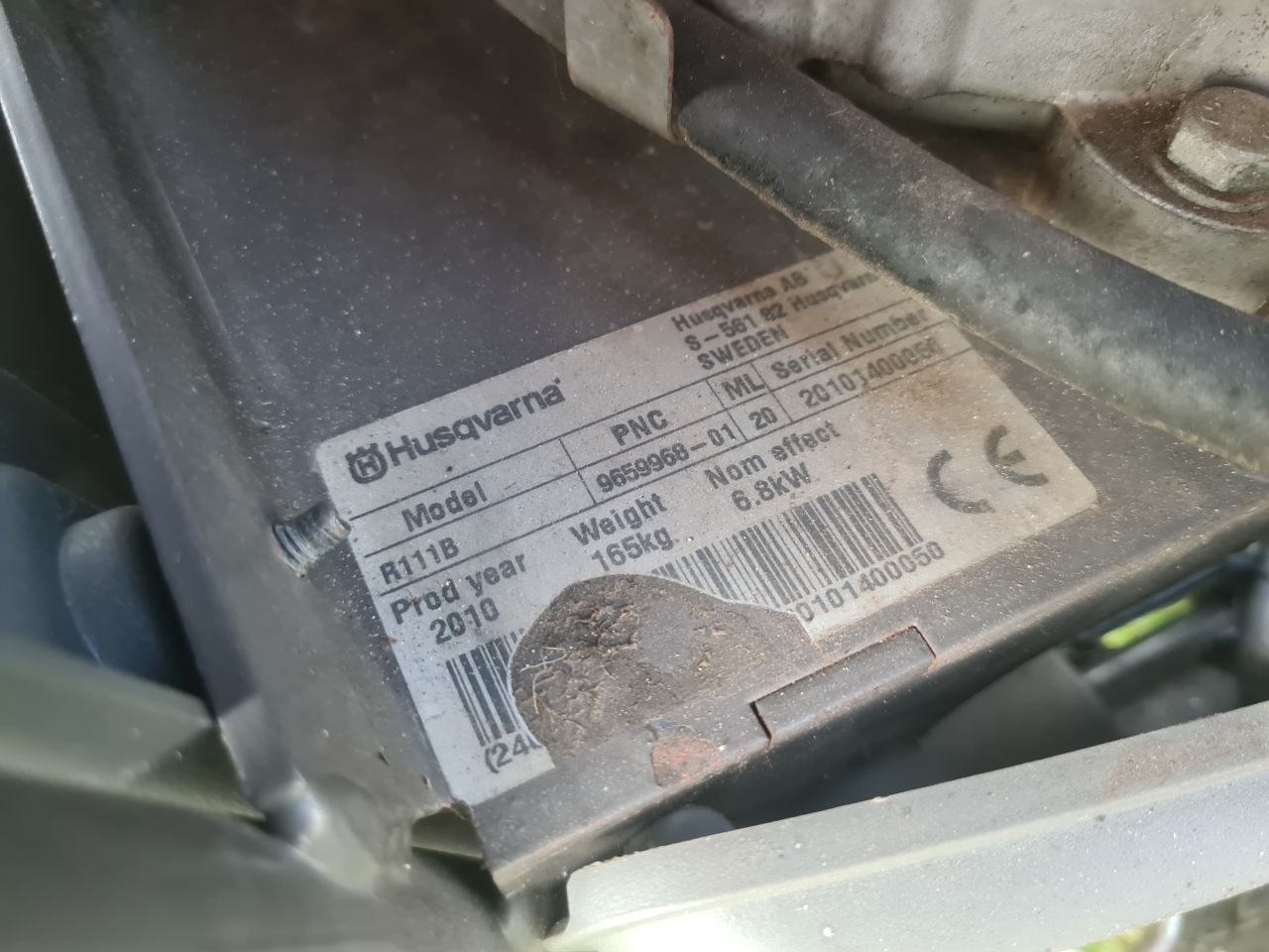 Husqvarna Rider R 111B hydrostaat frontmaaier mulch maaier.