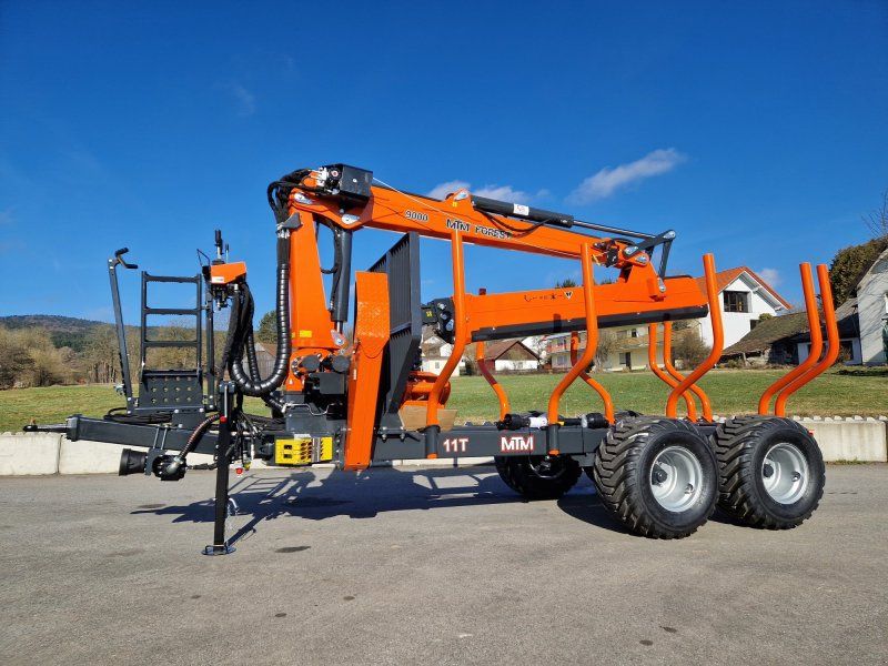 MTM 11T 11to Rückewagen 9,8m Kran Druckluft Kranwinde Eigenölversorg