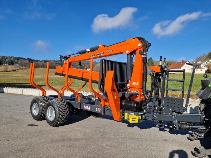 MTM 11T 11to Rückewagen 9,8m Kran Druckluft Kranwinde Eigenölversorg