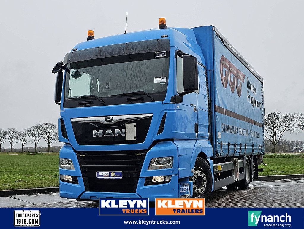M.A.N. 26.470 TGX schuifzeil laadklep!