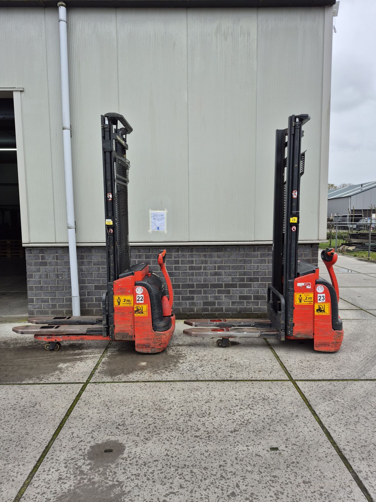2 x Linde L14i duplo 4.310 mm Initiale heffing bj 2014