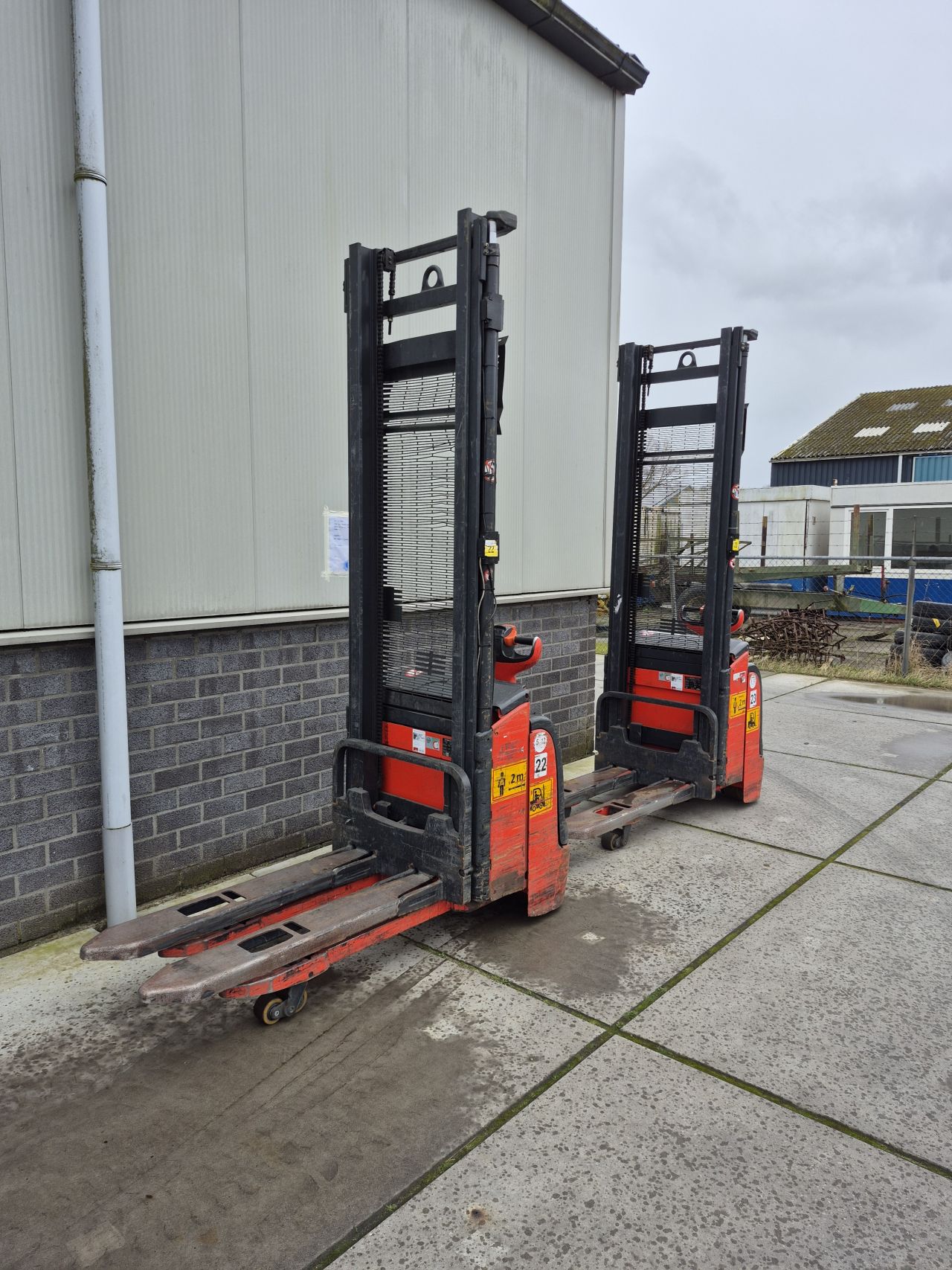 2 x Linde L14i duplo 4.310 mm Initiale heffing bj 2014