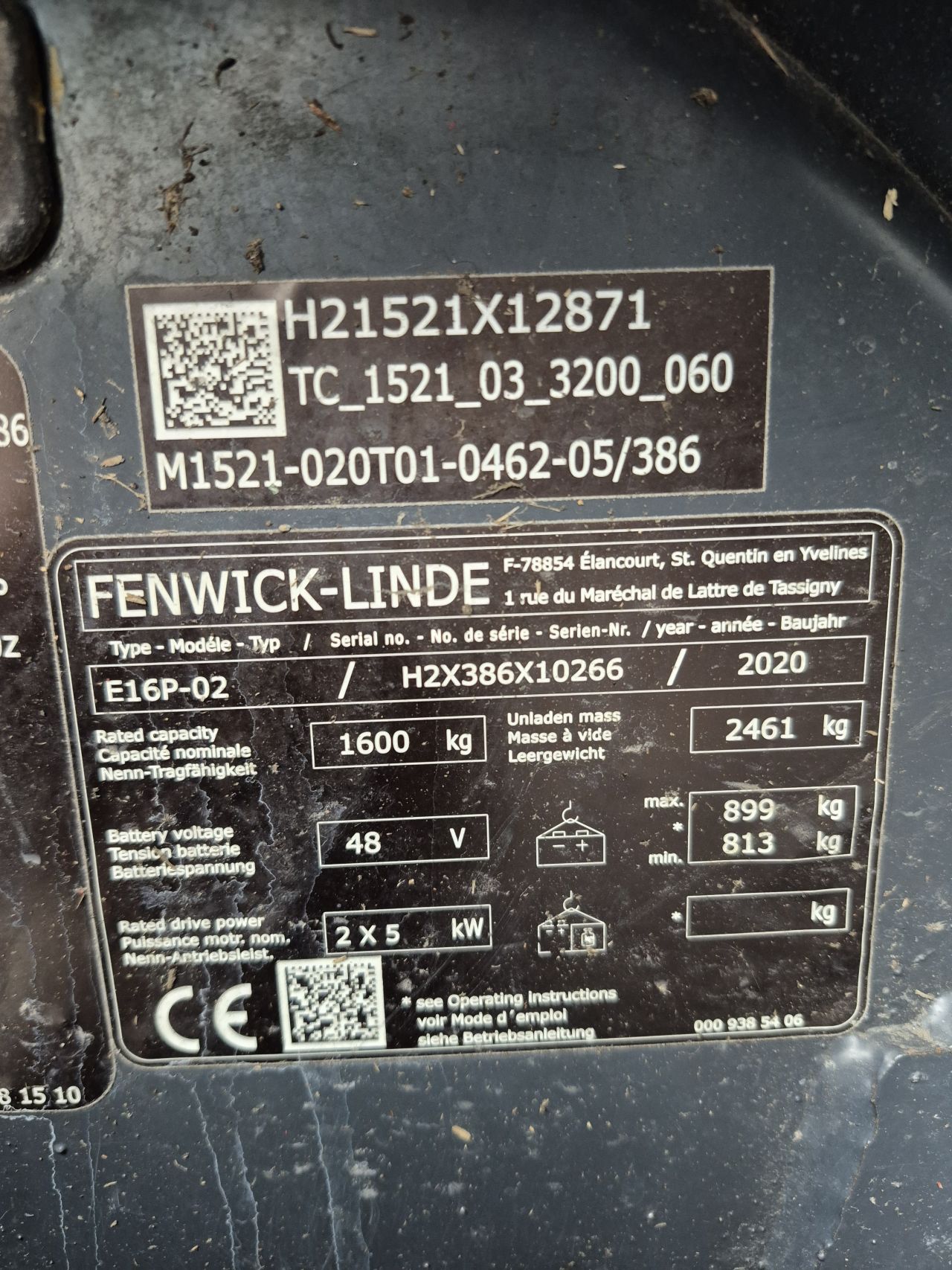 Linde E16P-02 triplex sideshift 4.620 mm bj 2020 4084 uur