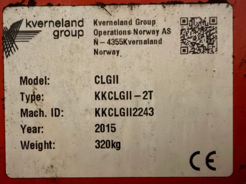 Kverneland CLG-II 2 tands
