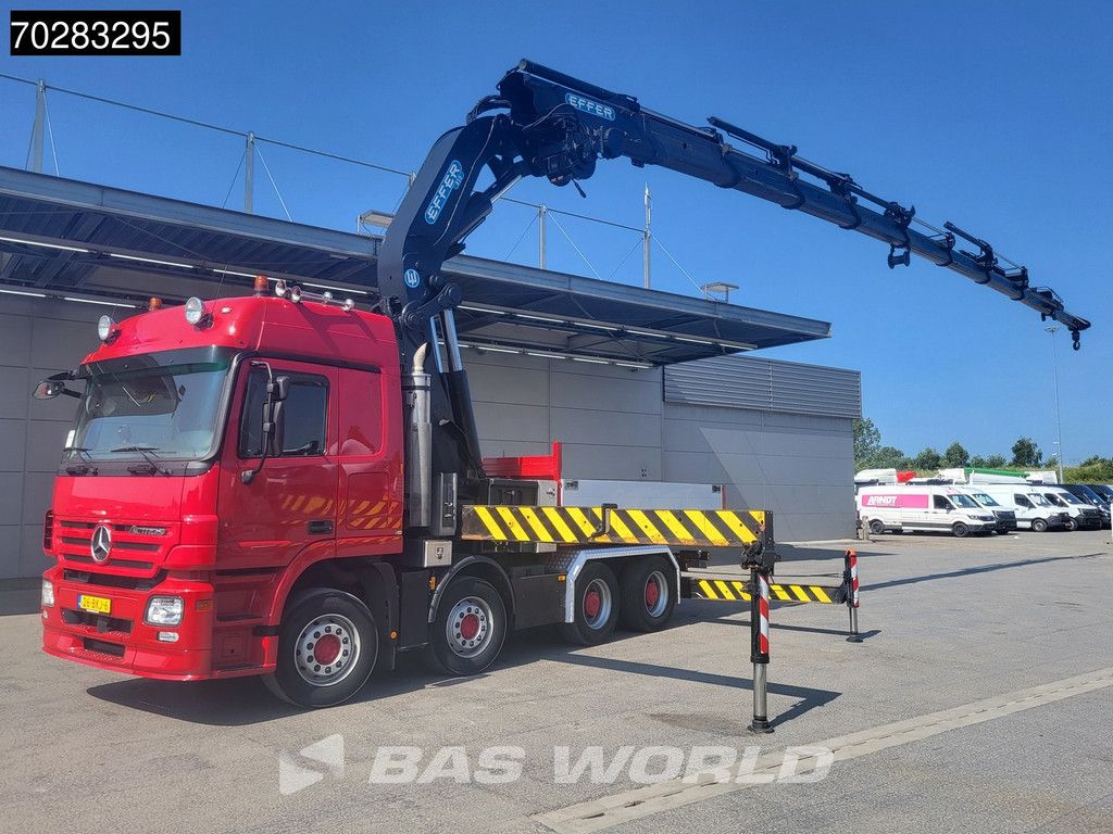 Mercedes 850 Actros 2648 8X4 NL-Truck Effer 850/9S Kran Crane Fifth wheel Big-Axle Automatic Euro 5