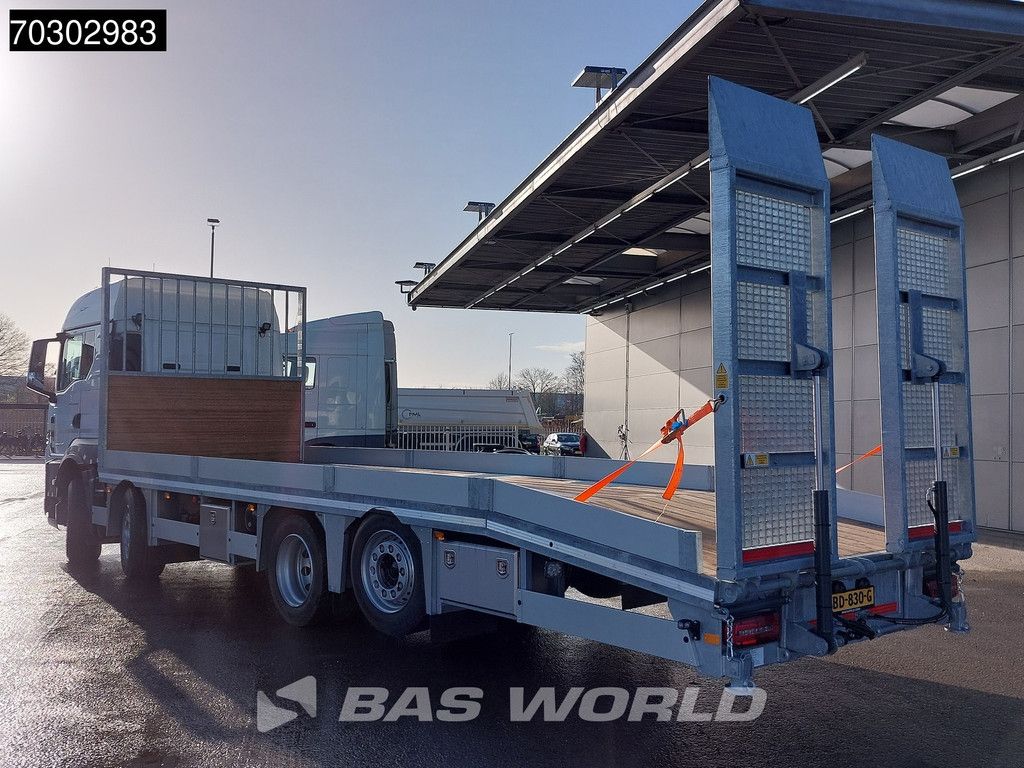 MAN TGS 35.520 8X2 NEW! Oprijwagen Machine transporter Hydraulic ramps Lift+Steering axle