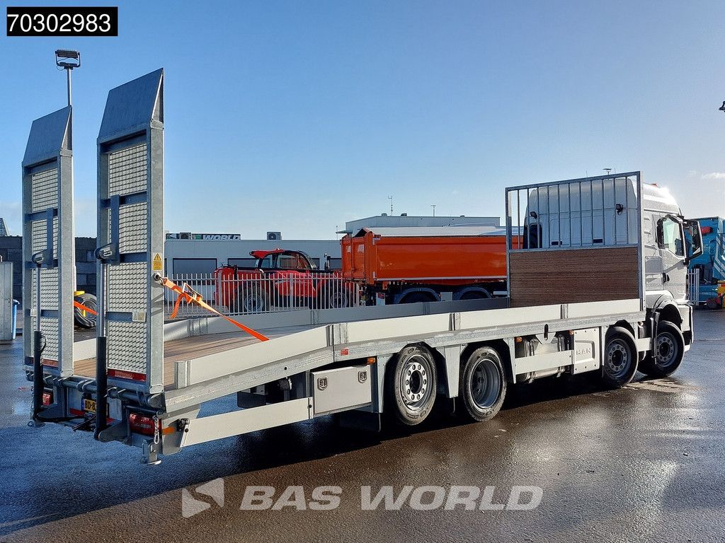 MAN TGS 35.520 8X2 NEW! Oprijwagen Machine transporter Hydraulic ramps Lift+Steering axle