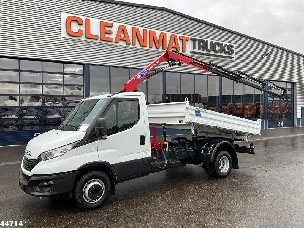 Iveco Daily 72C18 HMF laadkraan 3,4 Tonmeter laadkraan + Meiller 3-zijdige kipper New & Unused!!