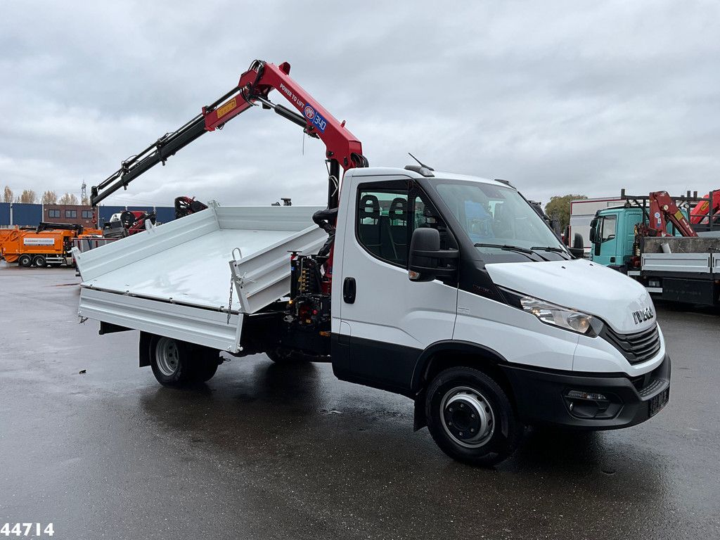 Iveco Daily 72C18 HMF laadkraan 3,4 Tonmeter laadkraan + Meiller 3-zijdige kipper New & Unused!!