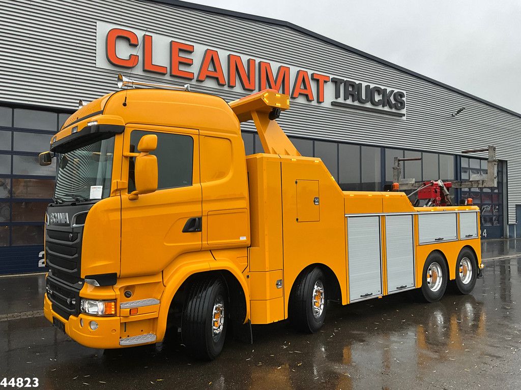 Scania R730 V8 8x4 Euro 6 Retarder Recovery truck Just 17.951 km!