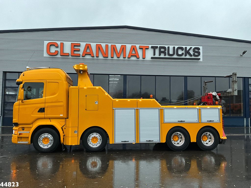 Scania R730 V8 8x4 Euro 6 Retarder Recovery truck Just 17.951 km!