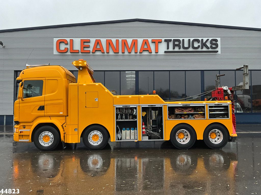 Scania R730 V8 8x4 Euro 6 Retarder Recovery truck Just 17.951 km!