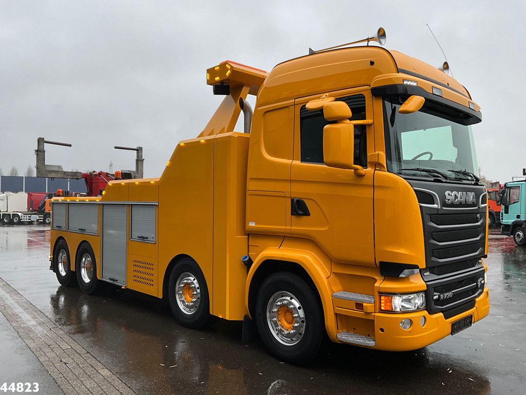 Scania R730 V8 8x4 Euro 6 Retarder Recovery truck Just 17.951 km!