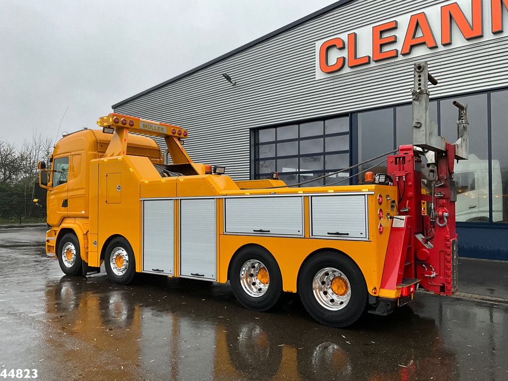 Scania R730 V8 8x4 Euro 6 Retarder Recovery truck Just 17.951 km!