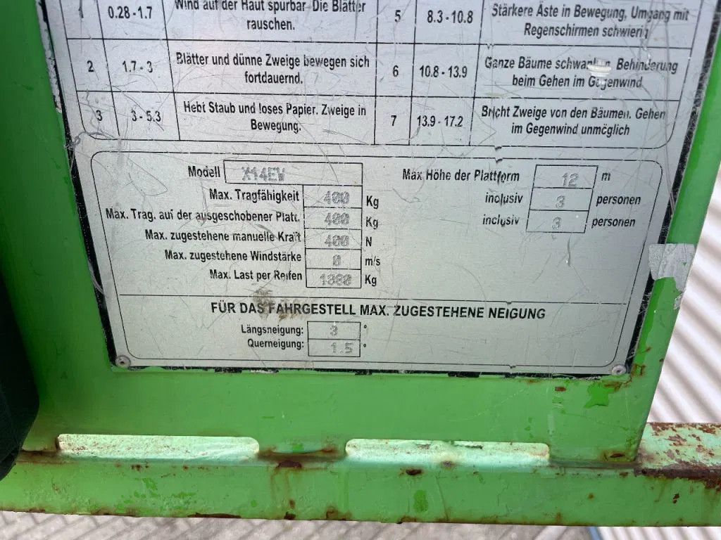 Airo X14EW Hoogwerker Schaarhoogwerker