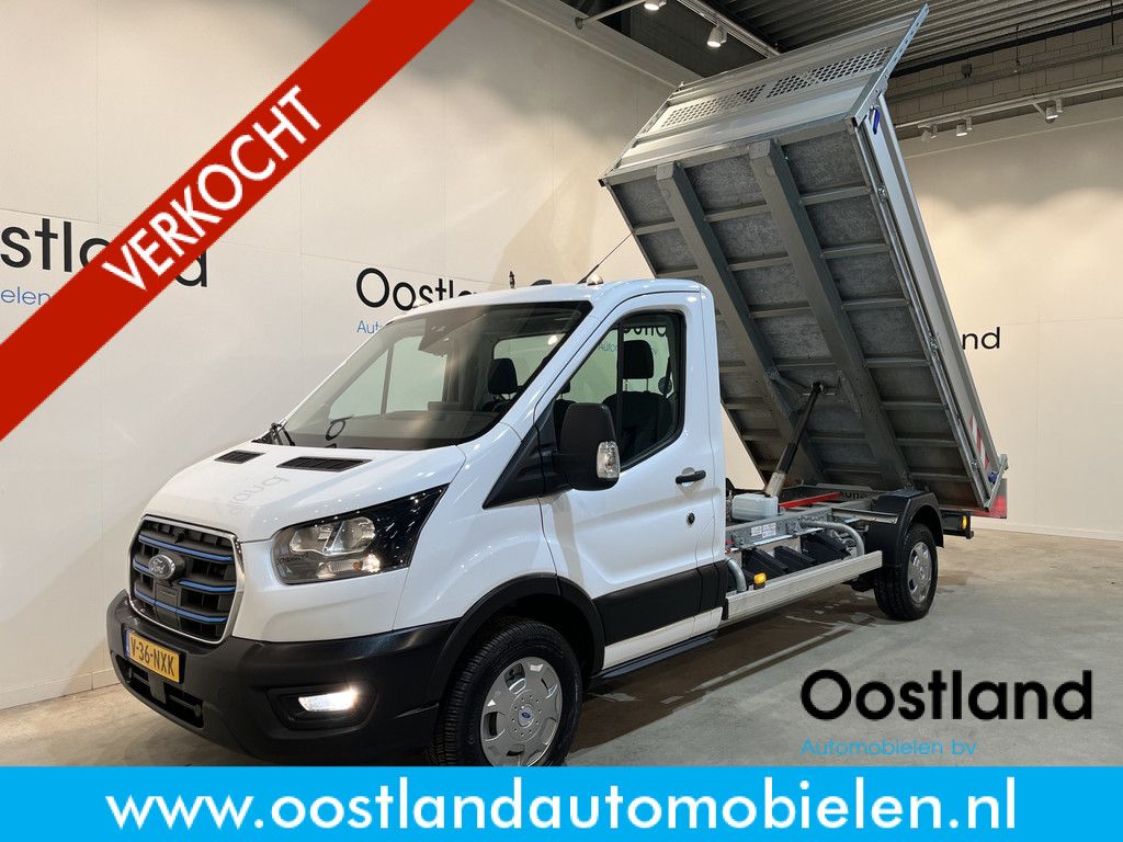 Ford E-Transit 350 L3 Trend 68 kWh RWD Kipper / Tipper / 100% Elektrisch / Airco / Cruise Control / Camera / CarPlay / Navigatie / 3.700 KM !!